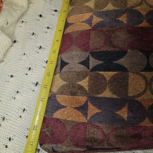 Geometric Circle Pattern Throw Pillows 2 Total Retro 17"  Chair Cushion Decor - Picture 7 of 8